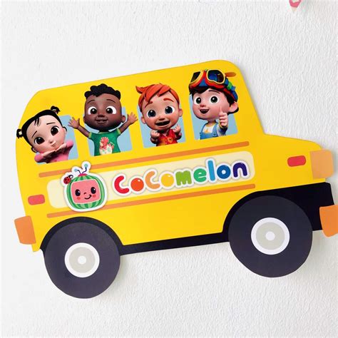 Cocomelon Bus Printable Printable Coloring Pages