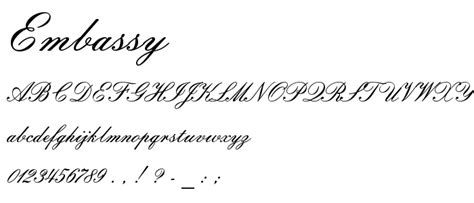 Embassy Free Font Download Font Supply