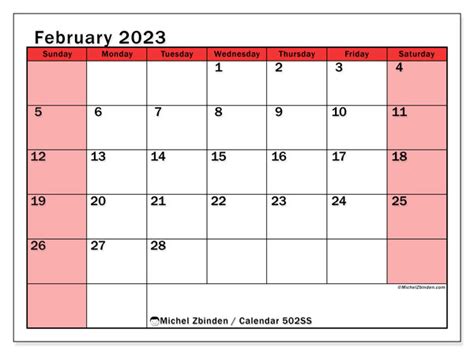 July 2023 Printable Calendar 771ss Michel Zbinden Hk