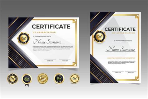 Modern Multipurpose Certificate Template Graphic By Primadona