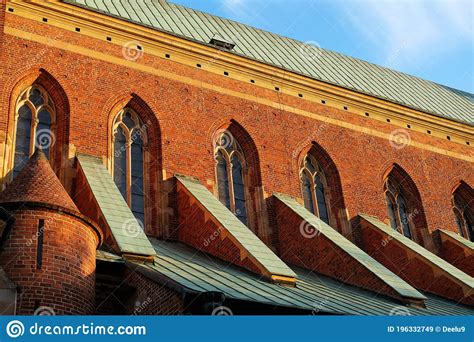 Neo Gothic Brick Architecture Stock Photography