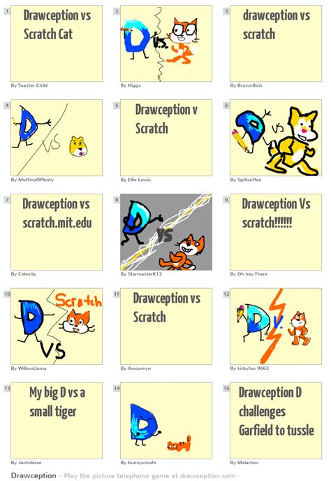 Drawception Vs Scratch Cat Drawception