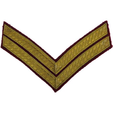 Corporals Rank Stripes No1 Dress On Dull Cherry Nco Or Officer Cad