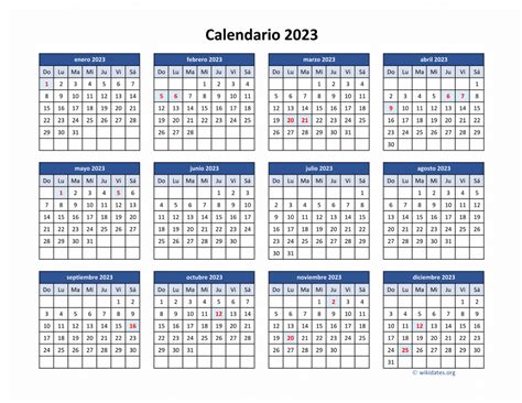 Calendario 2023 Con D 237 As Festivos En 2022 Almanaques Para Imprimir
