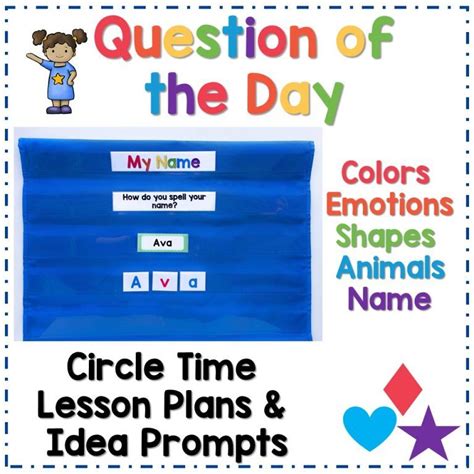 Question For The Day Circle Time Activity Circle Time Songs Circle