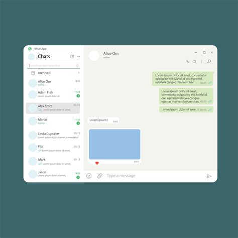 Whatsapp Interface Template For Computer Pc Web Version Of Whatsapp