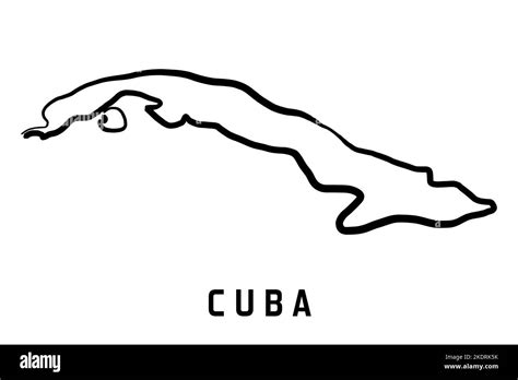 Map Of Cuba Coloring Pages