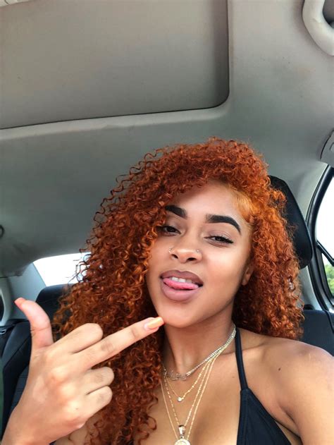 Bright hair dyes are a fun way to experiment with your look. ‪@amarisomo ‬ | Ginger hair color, Dyed natural hair, Hair ...