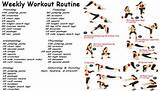 Fitness Routine Chart Pictures