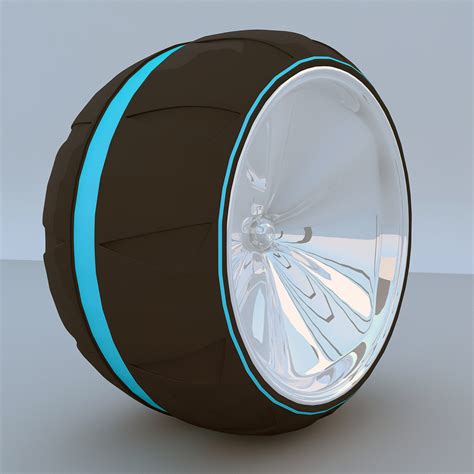 Futuristic Wheel Concept Max 2011 3d Model Max Obj 3ds Fbx