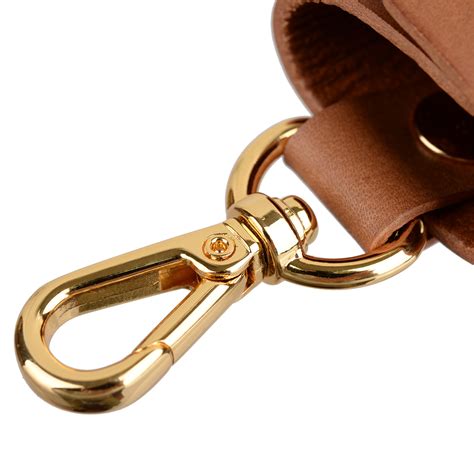 Leather Key Holder Cover Keychain Keyring Fobs Case