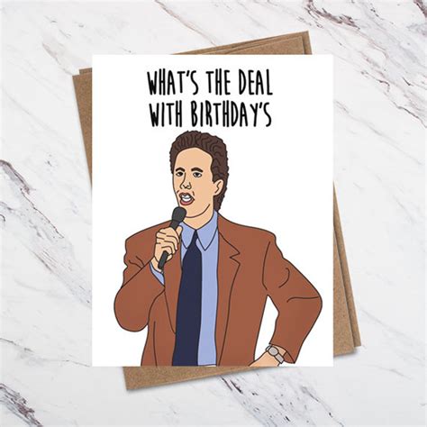 Jerry Seinfeld Birthday Card Printable Cards