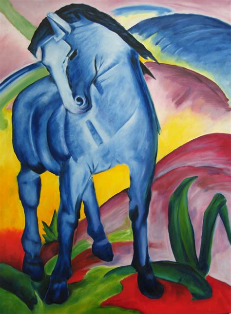 Blue Horse 1 Hommage An Franz Marc Annegret Warth