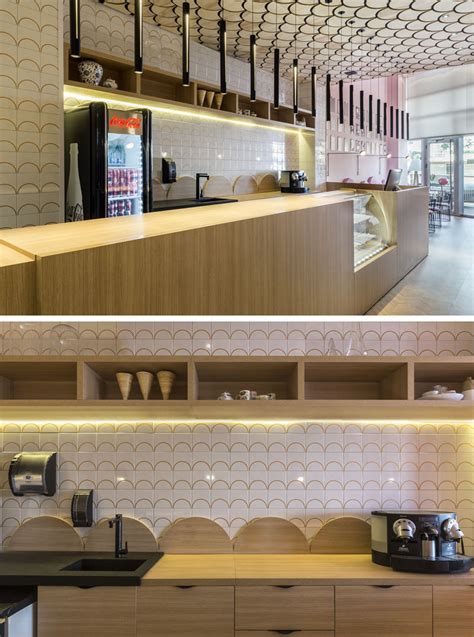 The Duju Patisserie Features U Shaped Design Elements Throughout Its