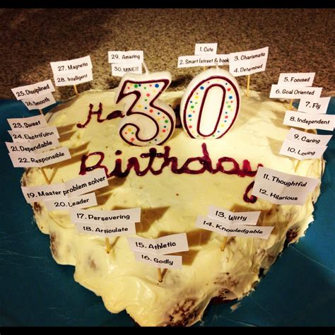 No longer in his 20's he has to officially 'man up', get sensible and look to making a future for him and. Birthday cake for my fiancé for his 30th birthday.. Added ...