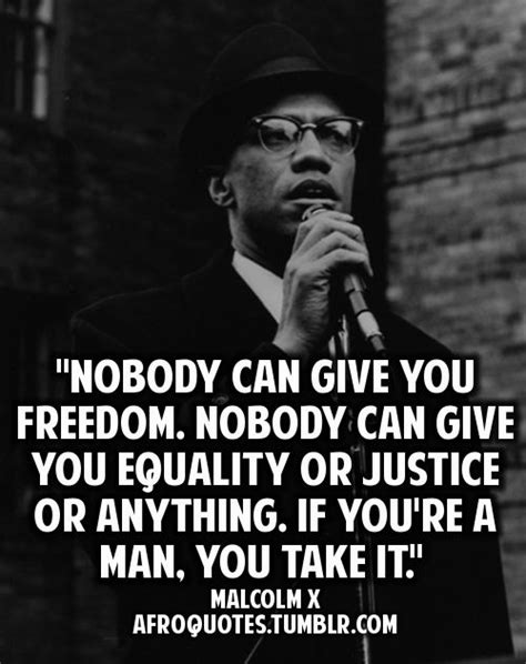 The african american activist spoke out about freedom, equality and civil rights. Malcolm X | Malcolm x, Your freedom, Libertarian quote