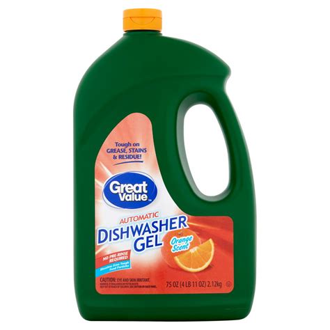 Great Value Automatic Dishwasher Gel Orange Scent 75 Oz