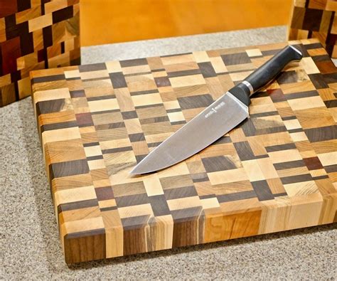End Grain Cutting Boards From Scrap Wood How To 10 Steps With Pictures Instructables