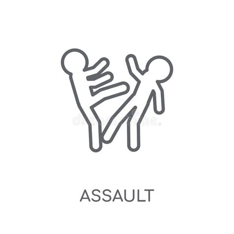 Assault Linear Icon Modern Outline Assault Logo Concept On Whit Stock