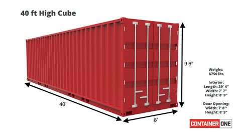 40 Ft High Cube Cargo Worthy 40hccw Container One
