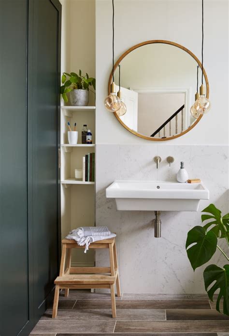 Bathroom design bathroom designing small spaces storage bathroom organization organizing powder room pizazz a small bath is a great place to experiment with bold colors, but be careful to find the right balance by not overdoing it with too many accessories. Small bathroom ideas: expert advice and inspiring design ...