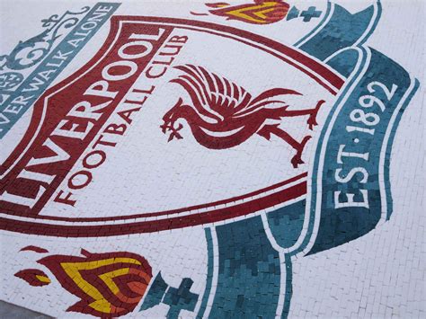 Liverpool Football Club Custom Mosaic Art Signs Logos Mozaico