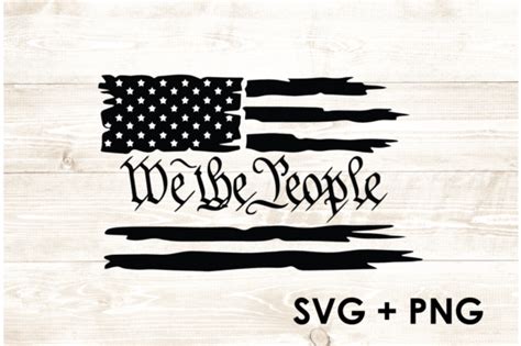 We The People Distressed American Flag Graphic By Too Sweet Inc