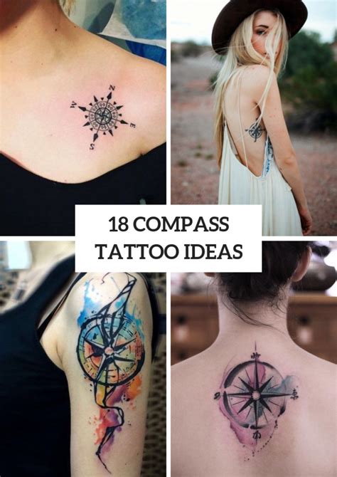 Compass Tattoo Design Foto Kolekcija