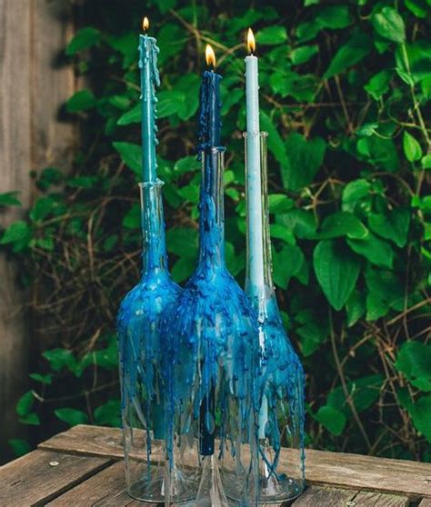 Wine Bottle Drip Candle Holders Are So Beautiful And Festive All