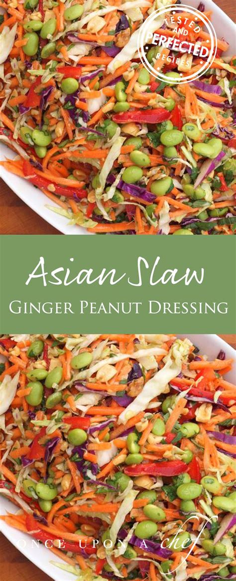 Asian Slaw With Ginger Peanut Dressing Once Upon A Chef Recipe