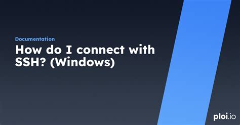 How Do I Connect With Ssh Windows Server Management Tool
