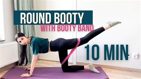 10 Min Booty Workout Slow Intense Knee Friendly Booty Grow Workout With Booty Band Just