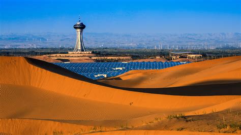 Stunning view of China's fourth largest desert - CGTN