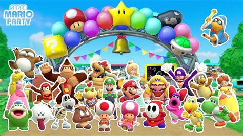 Super Mario Party All Stickers Complete Collection Youtube