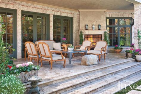 French Country Neutral Patio Luxe Interiors Design