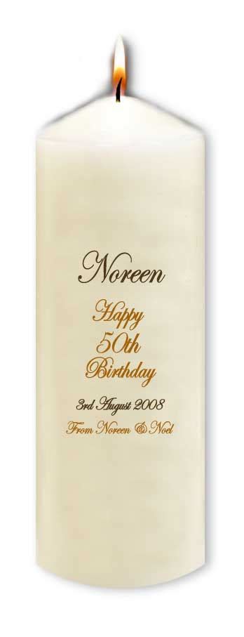 50th Birthday Candle Horizon Designs