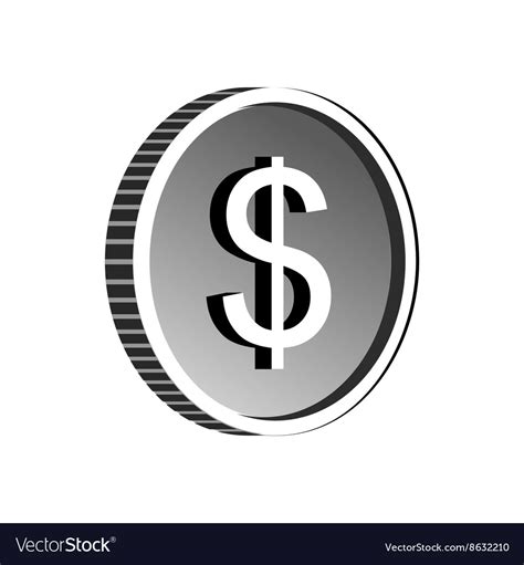 Us Dollar Symbol Icon Simple Style Royalty Free Vector Image