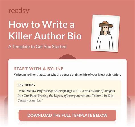 How To Write A Killer Author Bio With Template