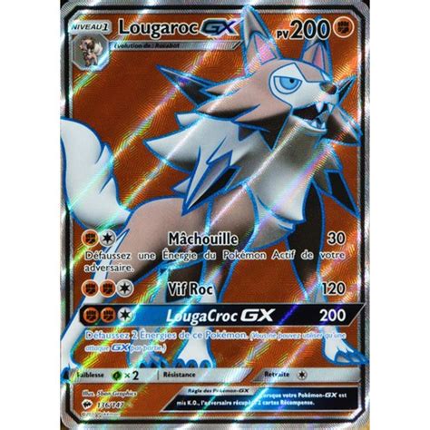Carte Pokémon 136147 Lougaroc Gx Forme Diurne 200 Pv Full Art