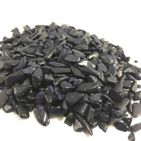 Tiny Black Goldstone Chips Black Goldstone Gemstone Chip Etsy