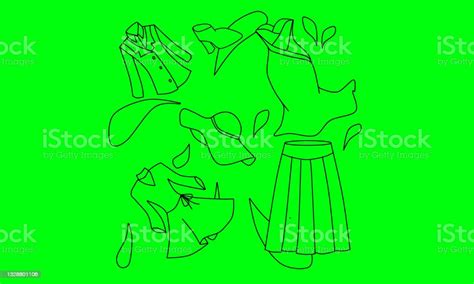 Colorless Illustration Design Of Various Objects Very Easy To Use For
