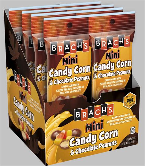Brachs Mini Candy Corn And Chocolate Peanuts Halloween Candy 25oz