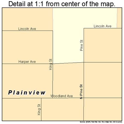 Plainview Nebraska Street Map 3139170