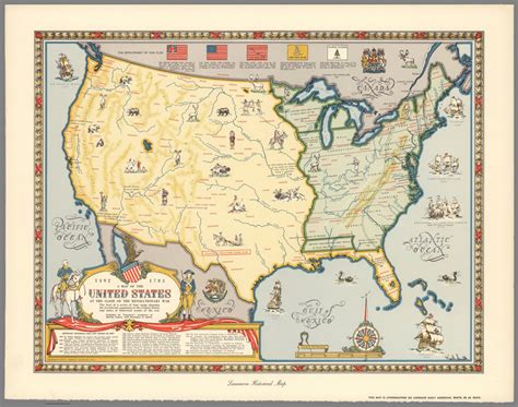 A Map Of The United States At The Close Of The Revolutionary War 1492