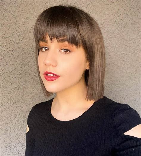 16 trendy blunt bob with bangs to inspire your next chop hairstyles vip