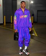Oklahoma city thunder star russell westbrook has gotten a great deal of attention in recent years for his wild fashion sense. Russell Westbrook in 2020 | Nba fashion, Nba outfit ...