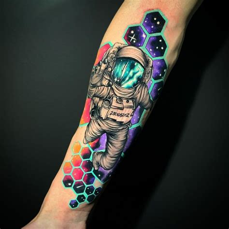 Astrounaut Tattoo Astronaut Tattoo Space Tattoo Sleeve Unusual Tattoo