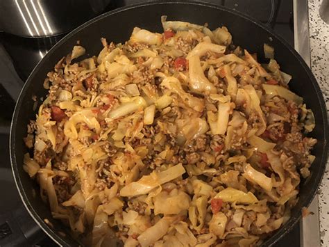 Weißkohl Hackfleisch Pfanne von barcelona2002