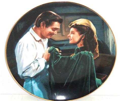 Gone With The Wind Collectors Plate Scarlet Asks Favor Bradford