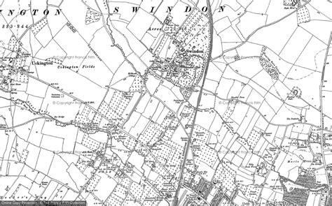 Old Map Of Swindon